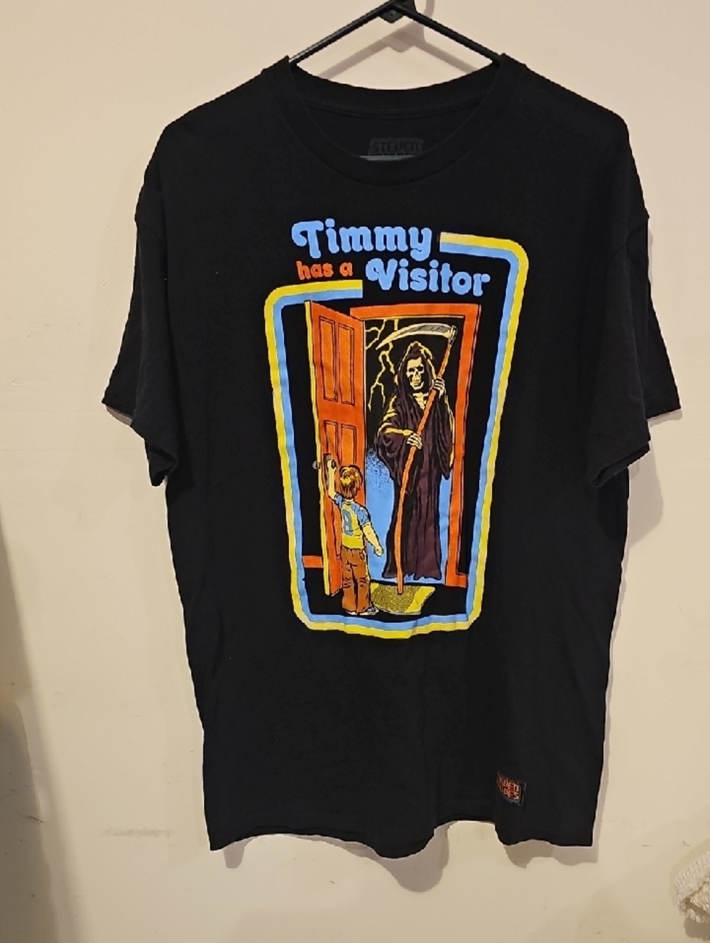 Steven Rhodes, Timmy Has a Visitor Graphic Tee- Sz Large